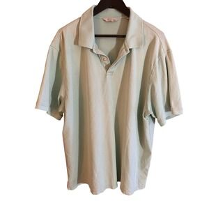 Gold Label XXL Aqua Blue Short‎ Sleeve Collared Polo Shirt Mens